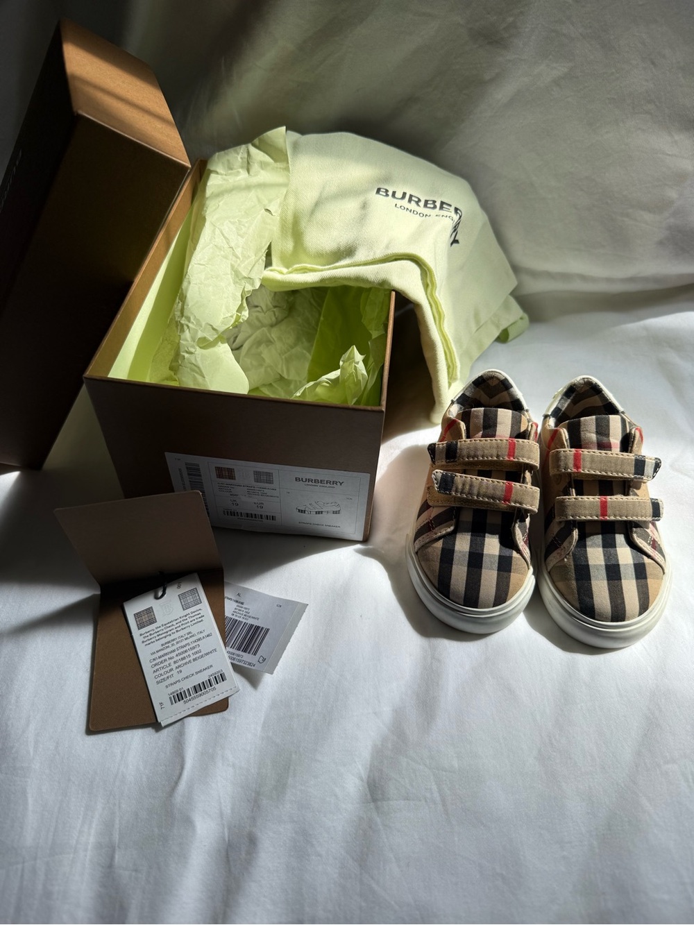 Burberry Baby Markham Check Sneaker - Picture 3 of 11